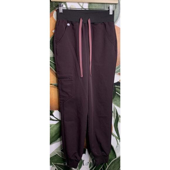 FIGS Technical Collection 2XS XXS P Drawstring Jogger Scrub Pants Brown - Picture 1 of 7